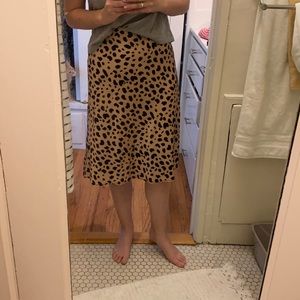 The Amazon Leopard midi skirt.